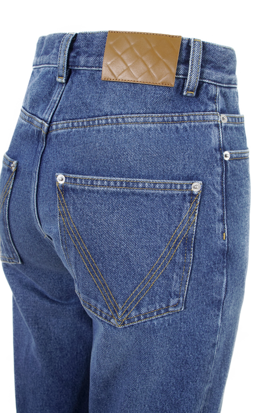 Medium Indigo Flared Jeans
