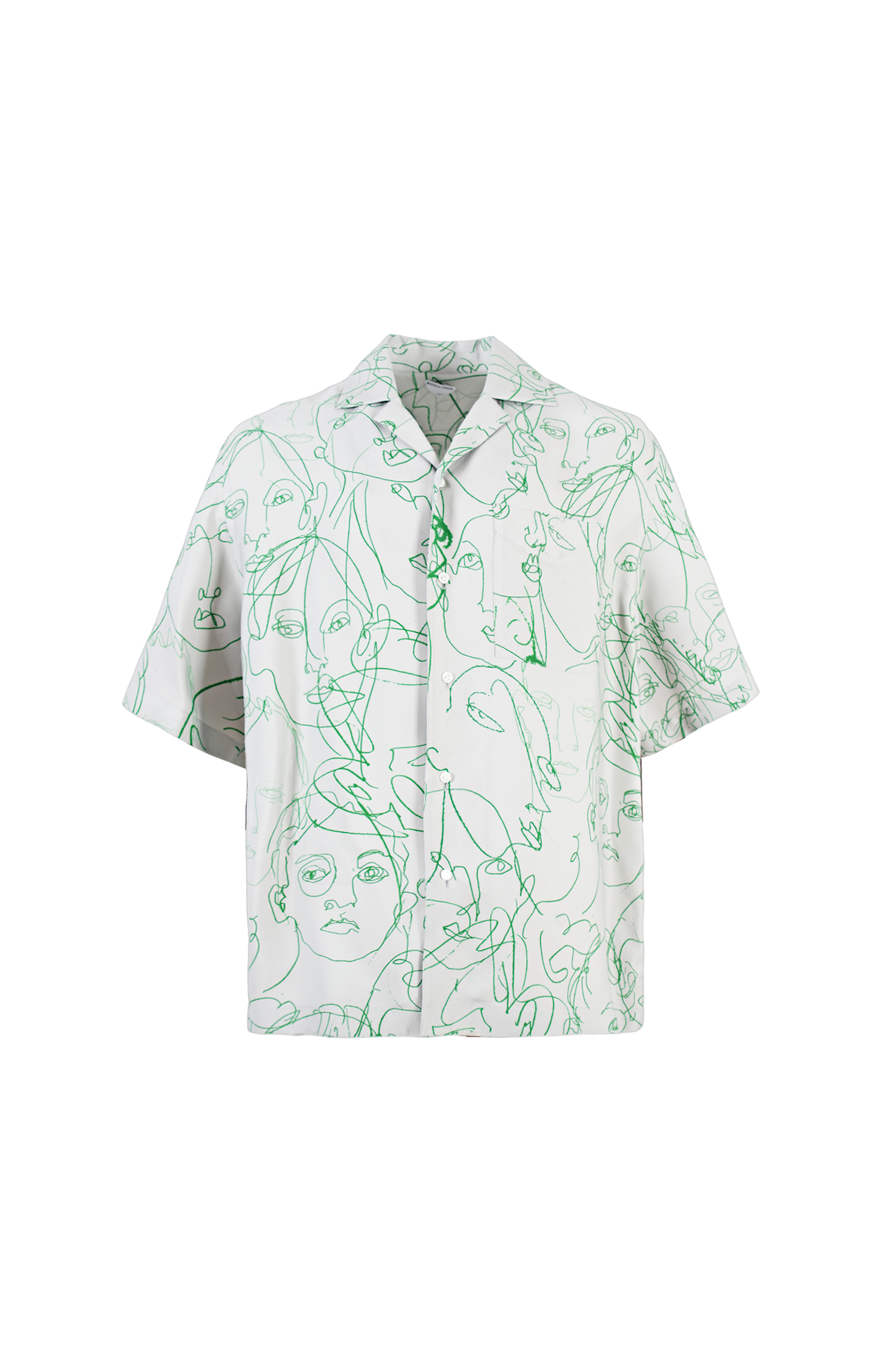 Printed Shirt in Viscose Twill