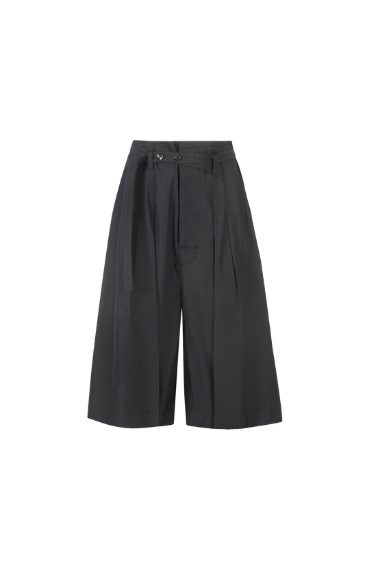 Bottega Veneta Viscose Culottes in Black — front view