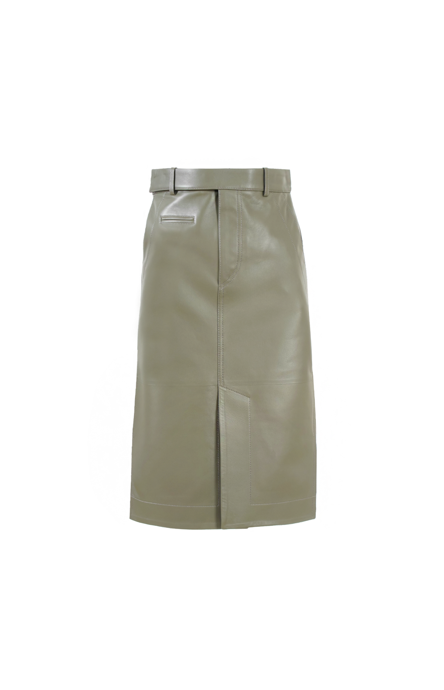 Midi Skirt in Leather