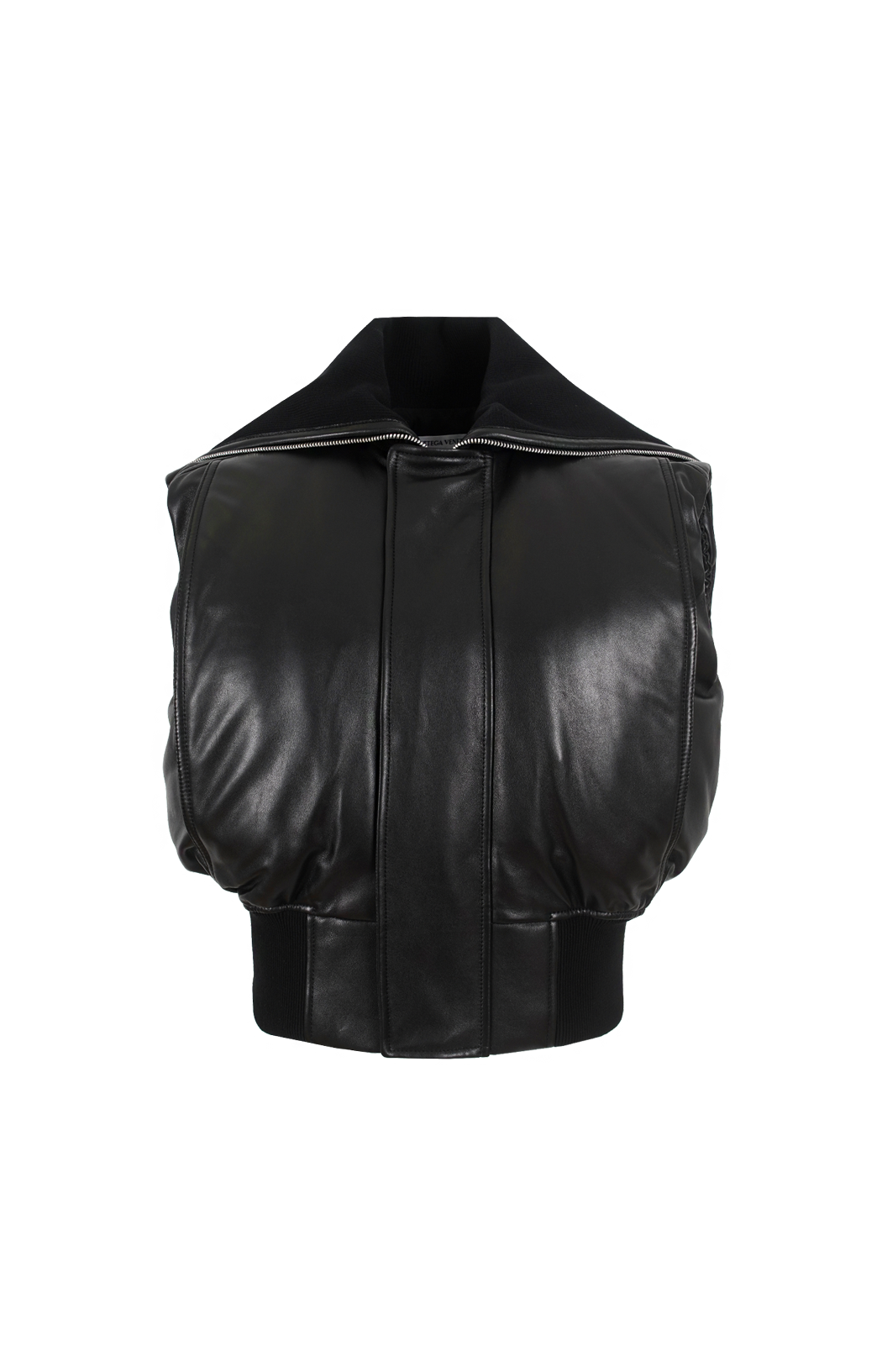 Leather Vest in Black