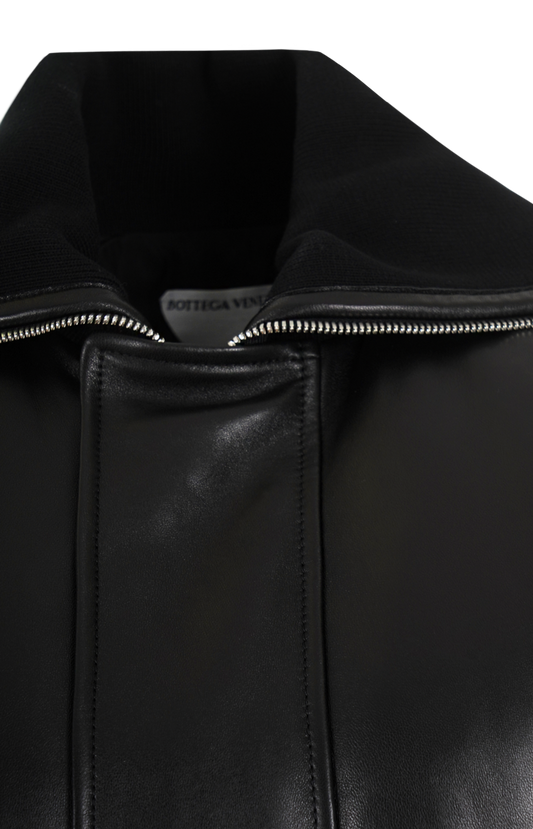 Leather Vest in Black