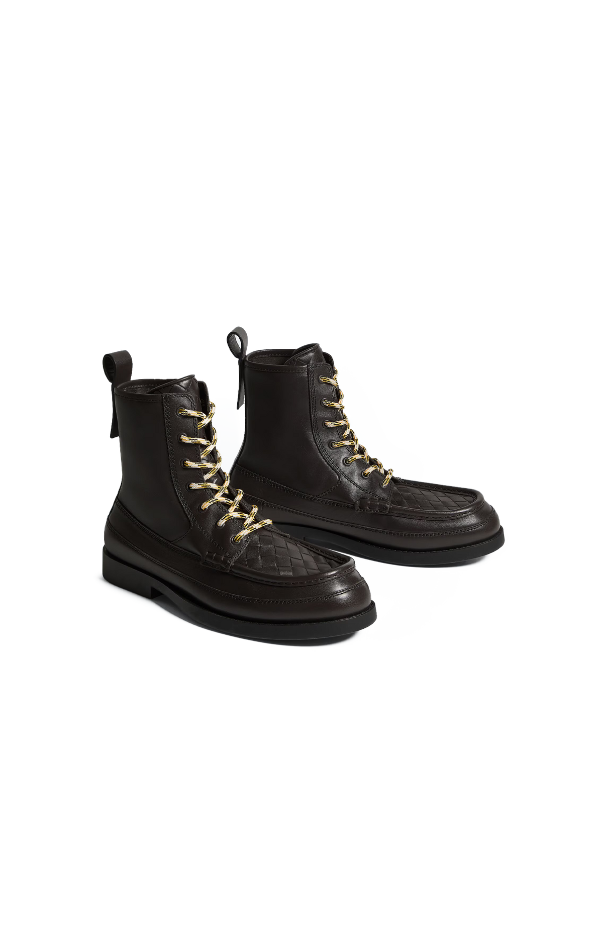Bottega Veneta Pier Lace-Up Ankle Boot in Espresso — product photo 2