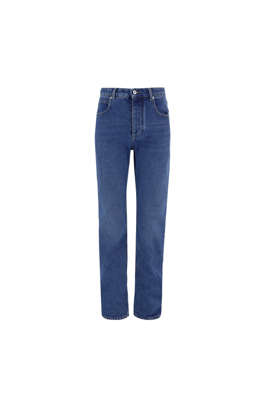 Straight Leg Jeans in Medium Indigo