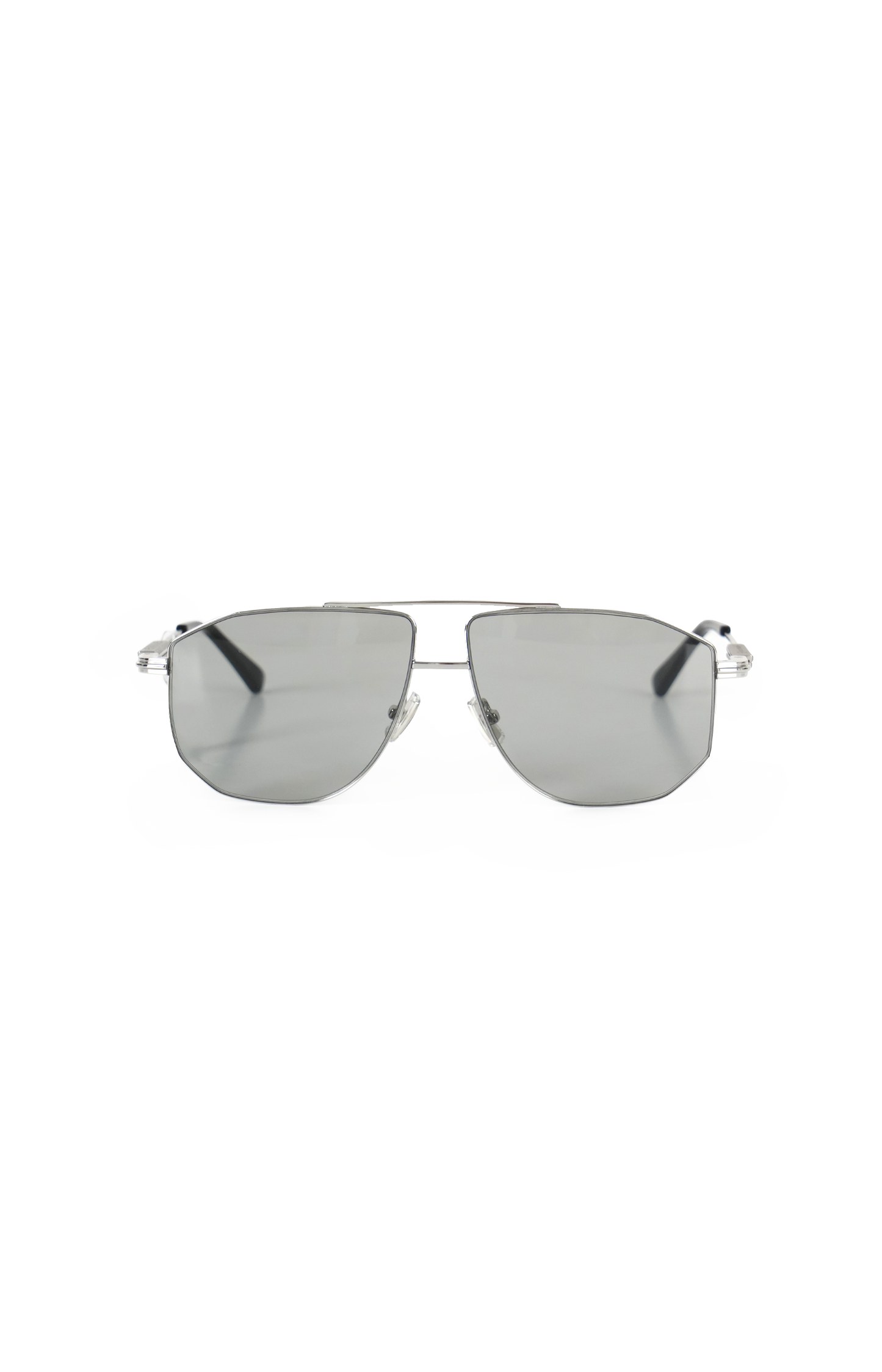 Aviator Sunglasses in Silver Grey