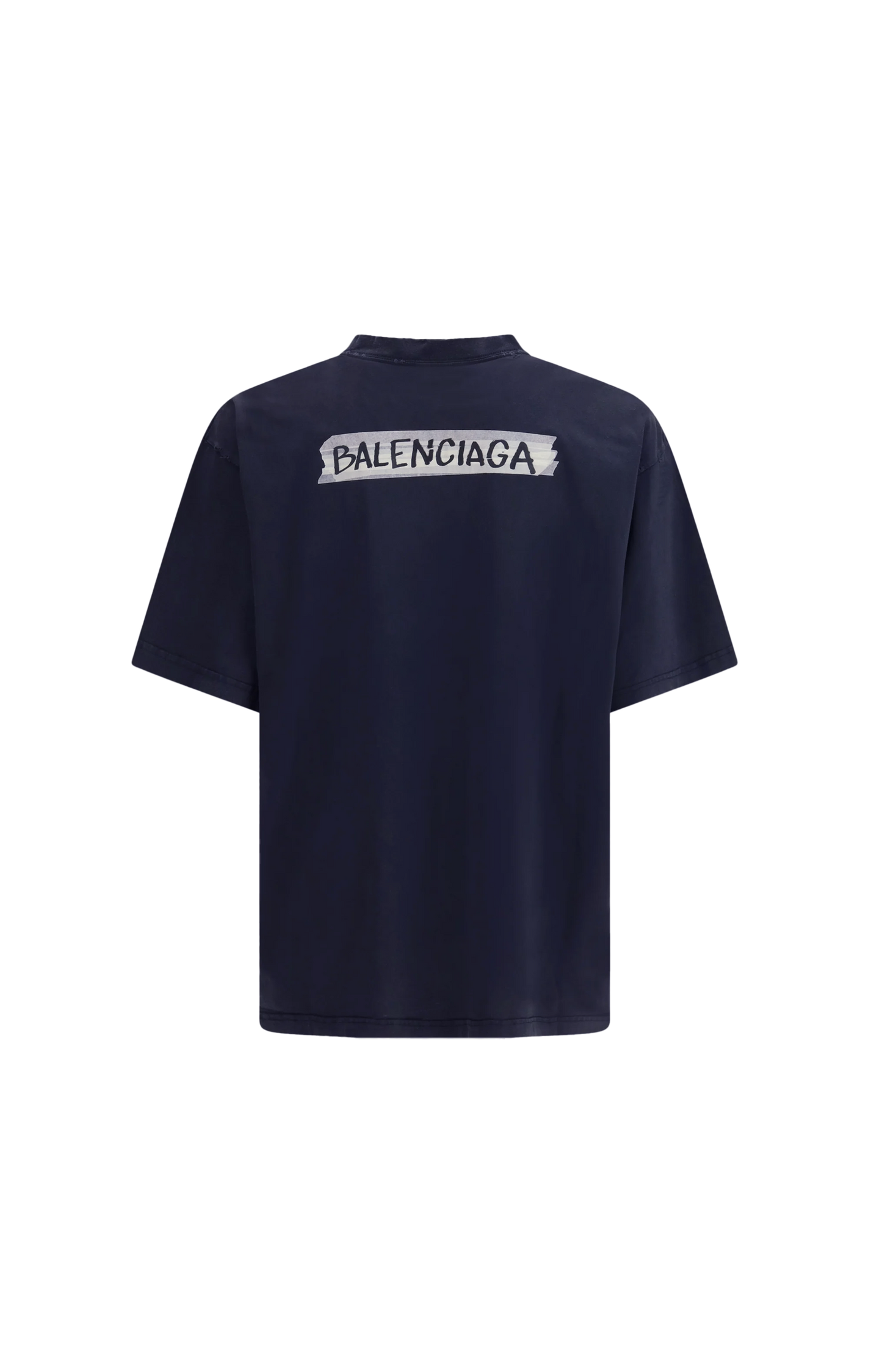 Masking Tape Medium Fit T-shirt in Navy