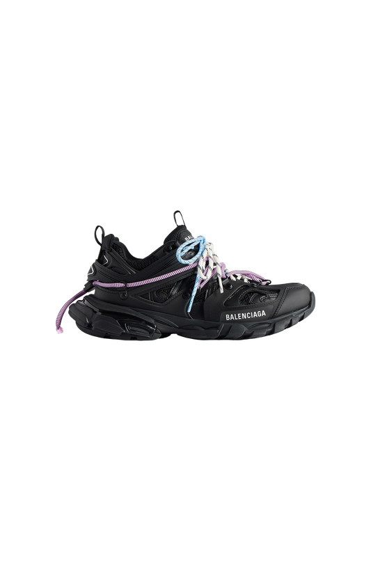 Women's Track Trail Laces Sneaker in Black/pink/blue/beige