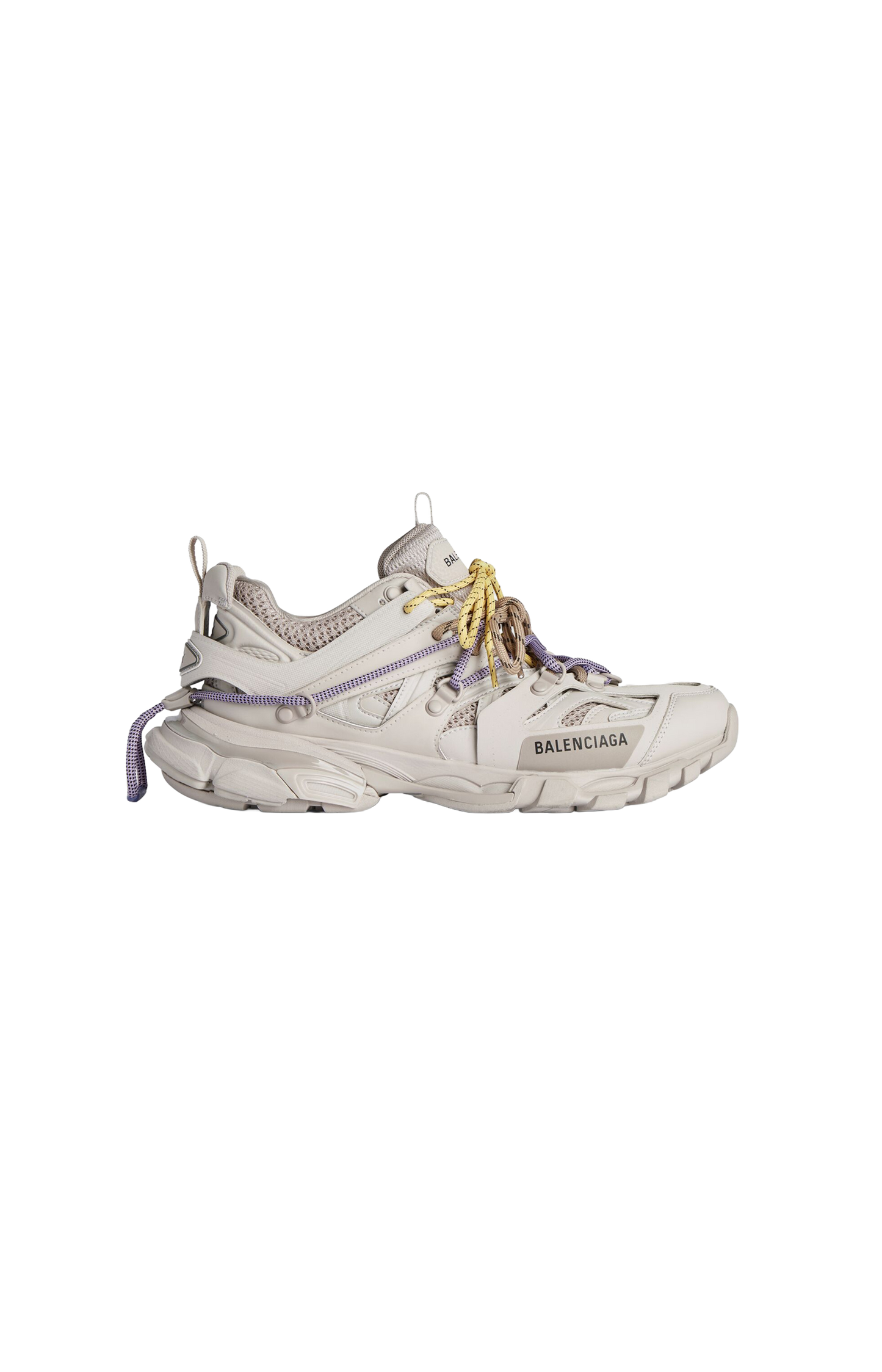 Track Trail Laces Sneaker in Taupe/yellow/purple/brown/black