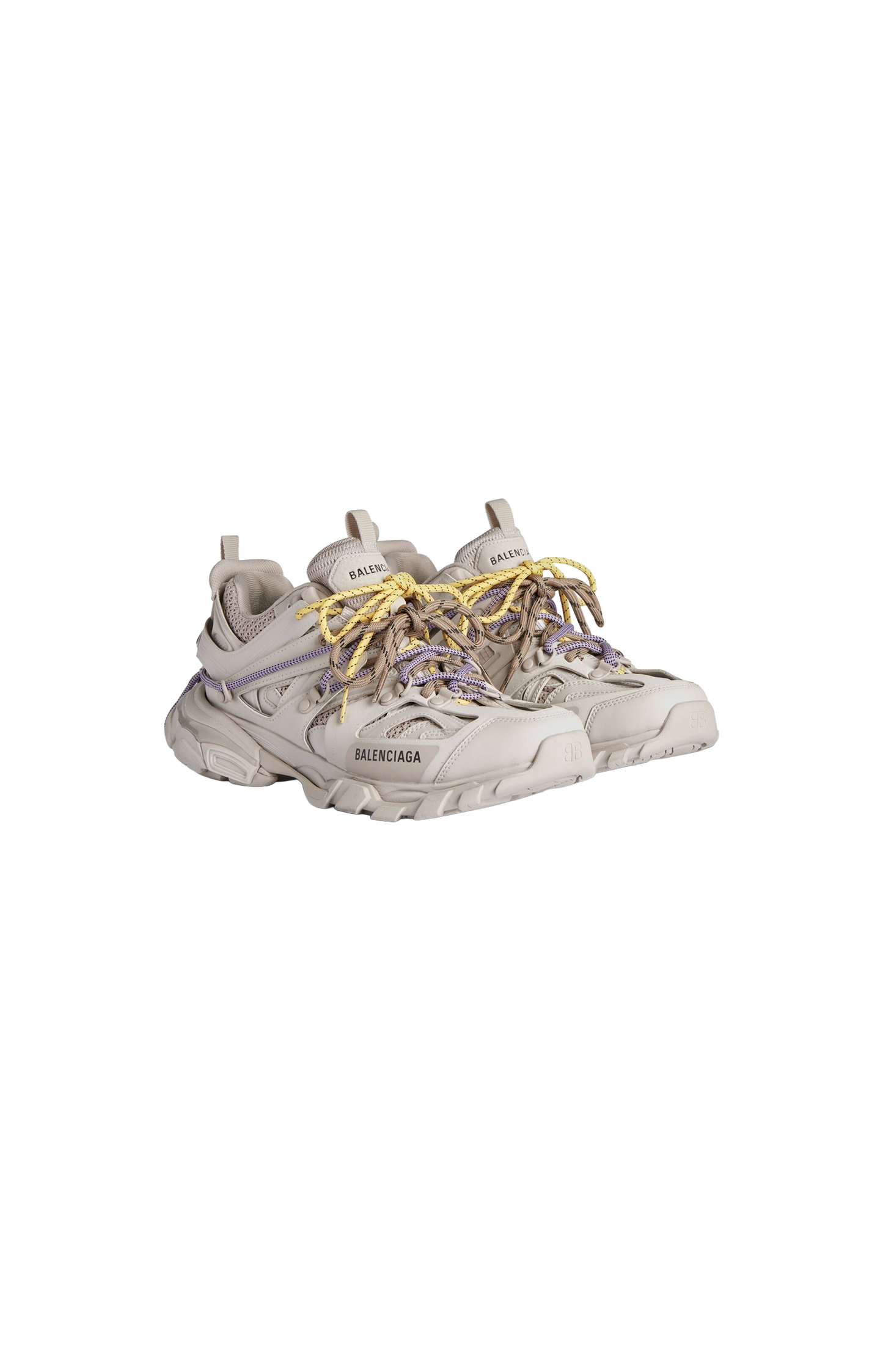 Track Trail Laces Sneaker in Taupe/yellow/purple/brown/black