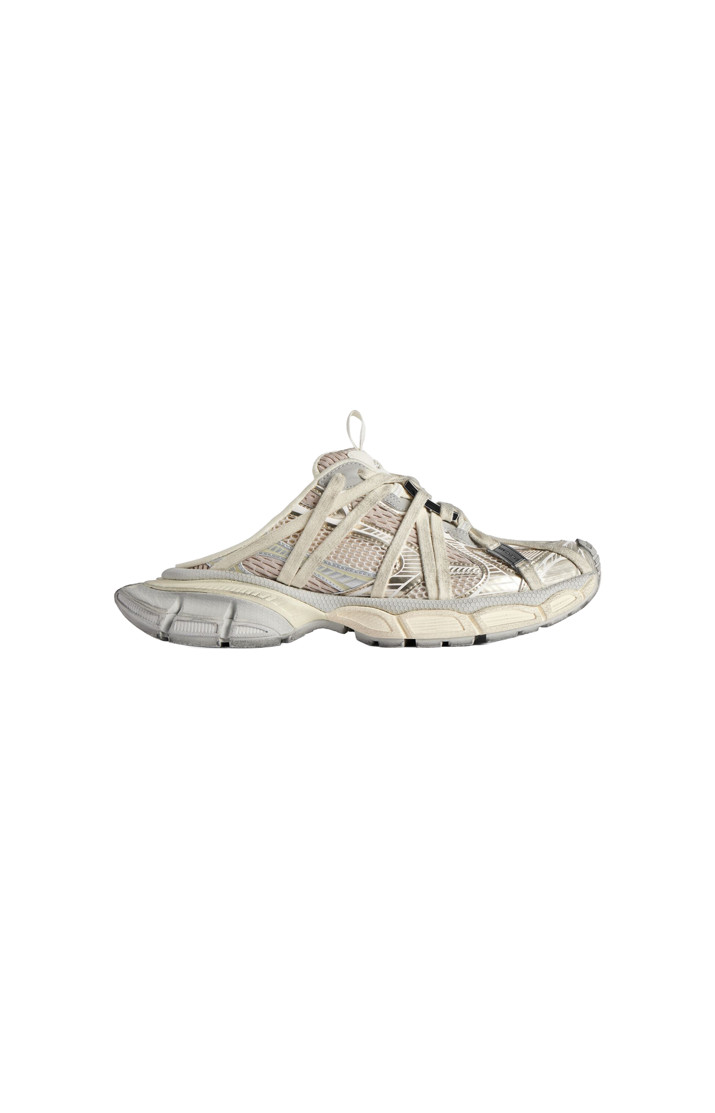 3xl Extreme Laces Mule in Eggshell