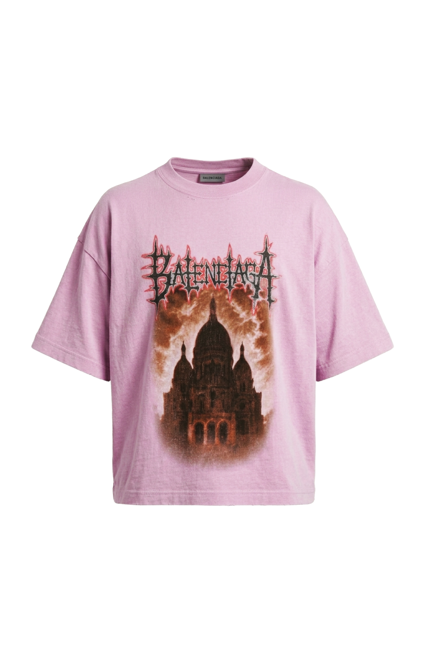 Sacré Coeur Medium Fit T-shirt in Old Pink