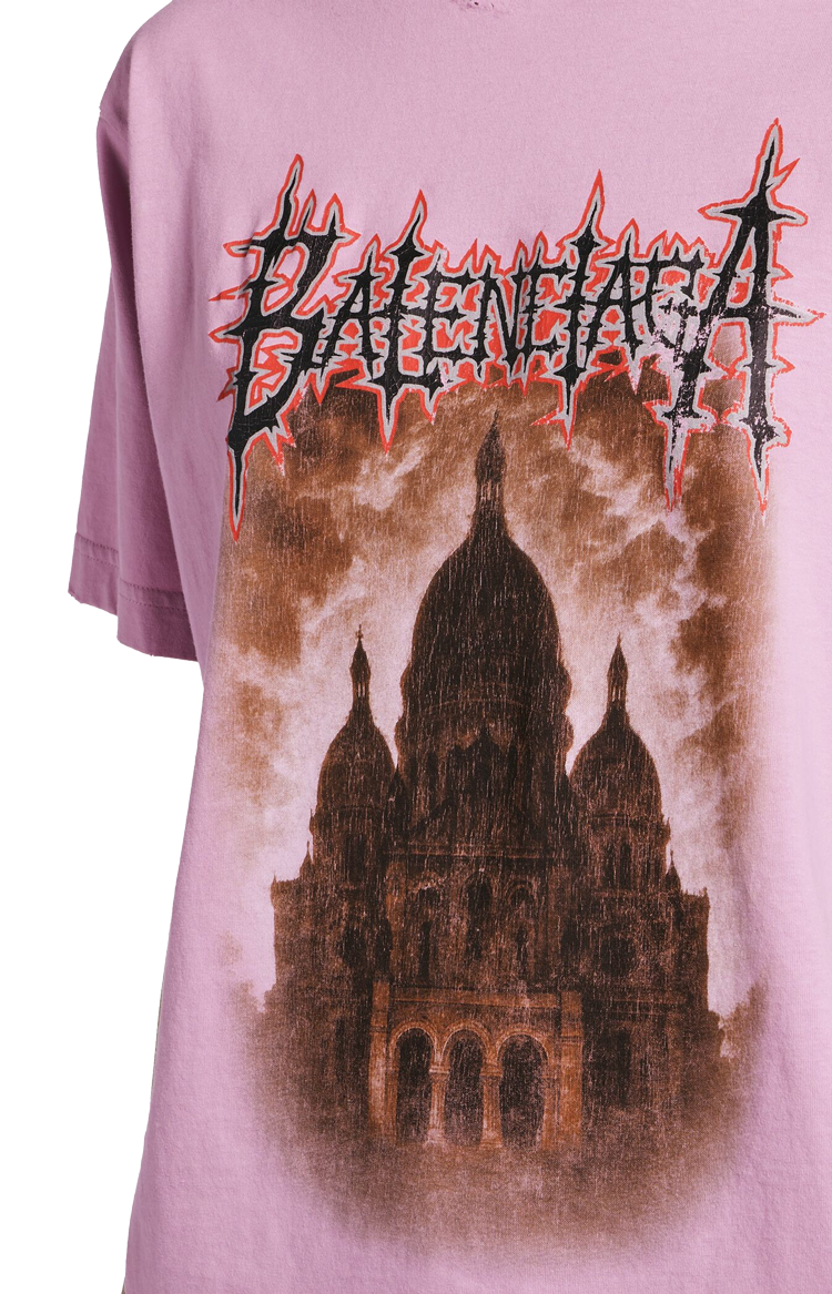 Sacré Coeur Medium Fit T-shirt in Old Pink