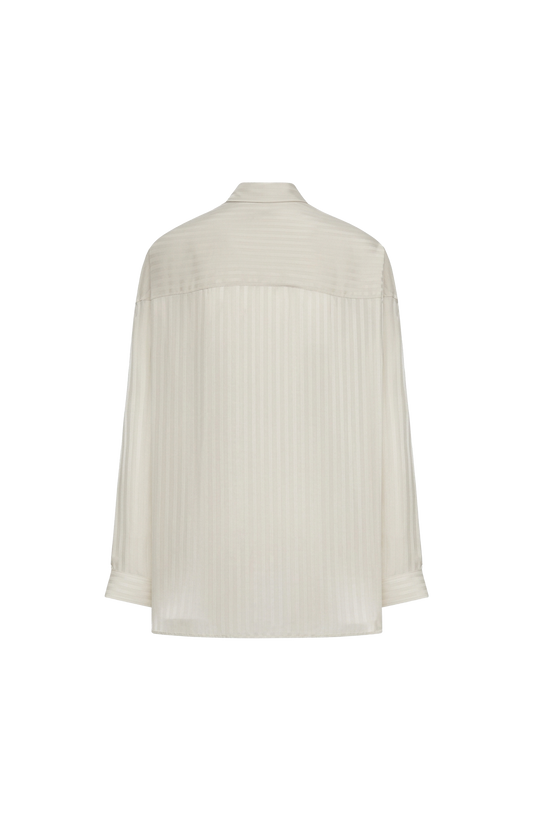 Sand Cupro Oversize Shirt