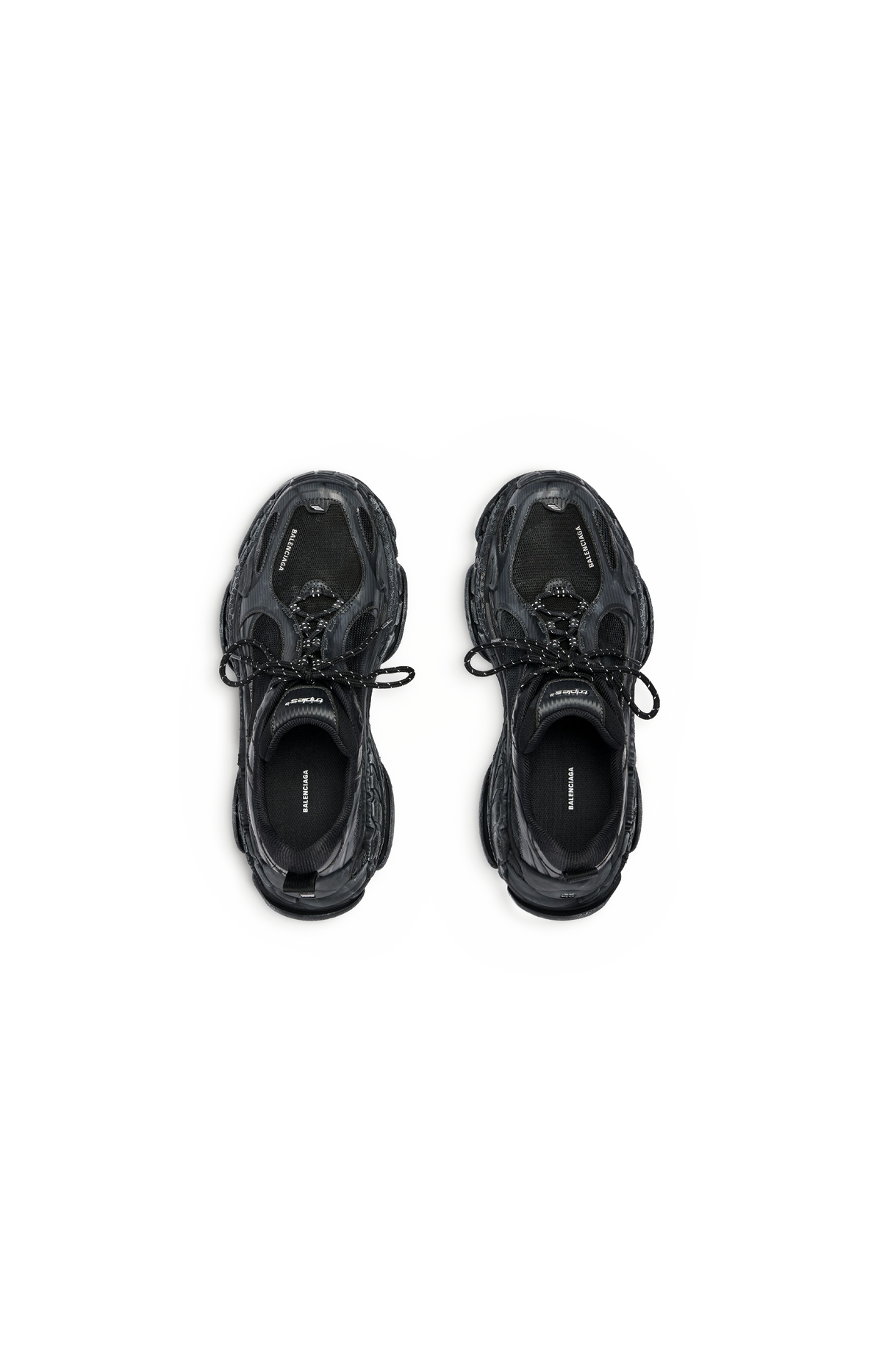 Balenciaga Men's Triple S.2 Sneaker in Black/dark Grey — product photo 4