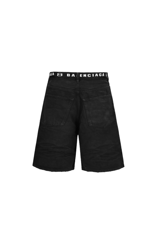 Black Shorts With Belt