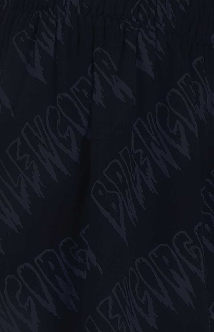 High-Waisted Shorts with Front Pockets in Black Viscose