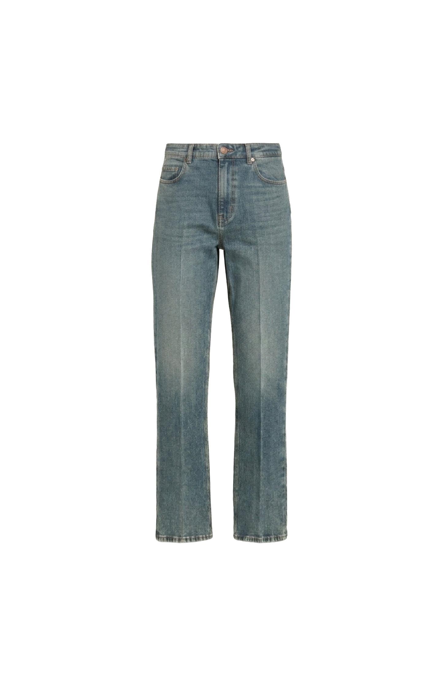 High Waist Slim Jeans  in Dirty Vintage Blue