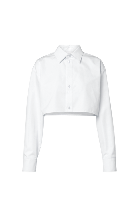 Cropped Shirt in White