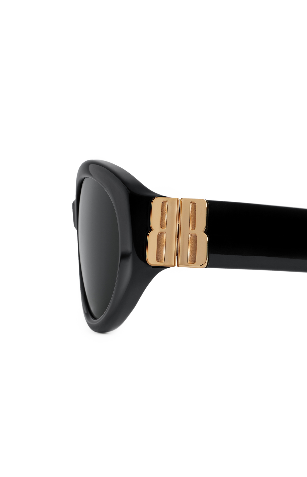 Cosmo Round AF Sunglasses in Black and Gold