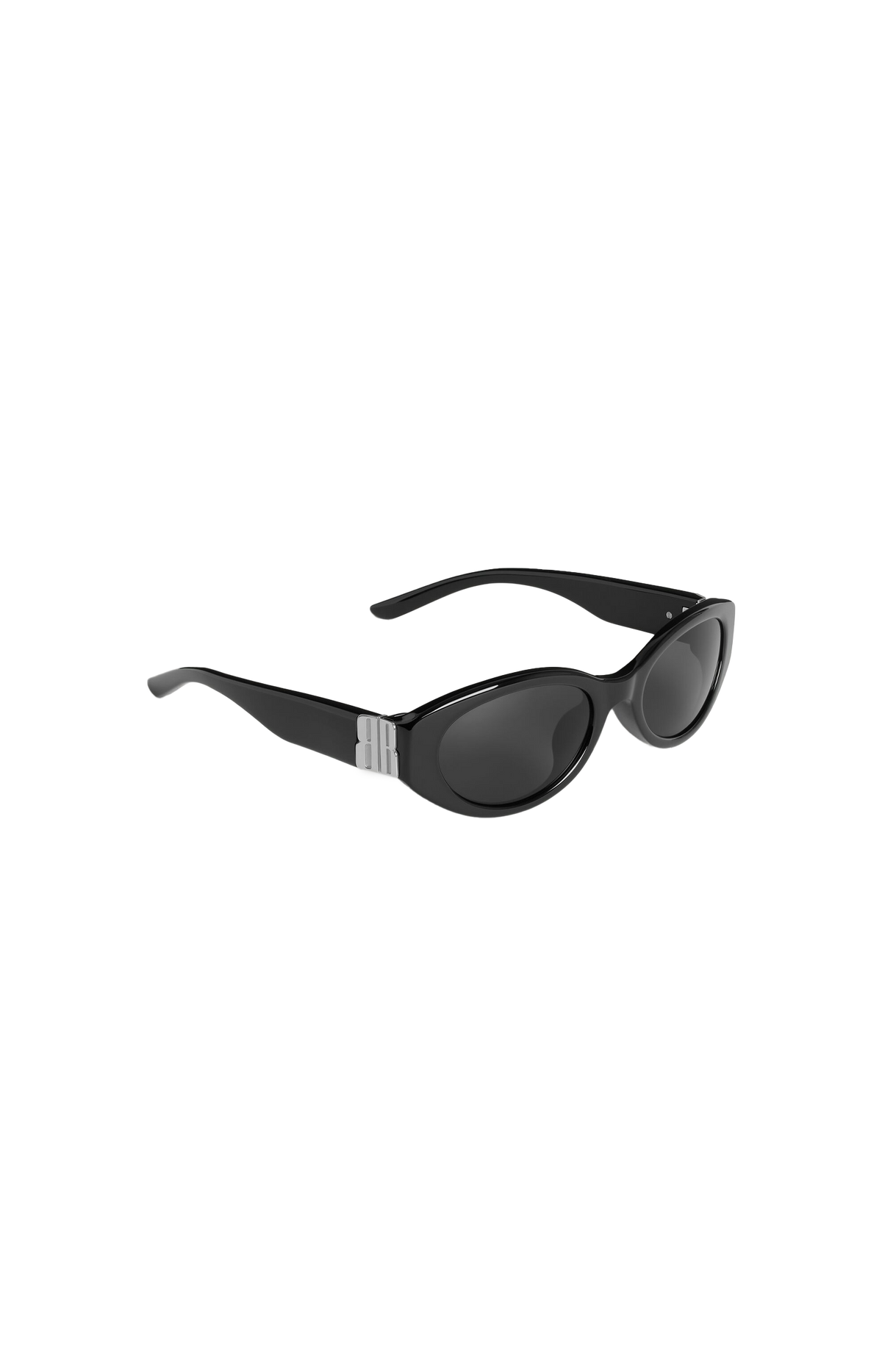 Cosmo Round AF Sunglasses in Black and Silver