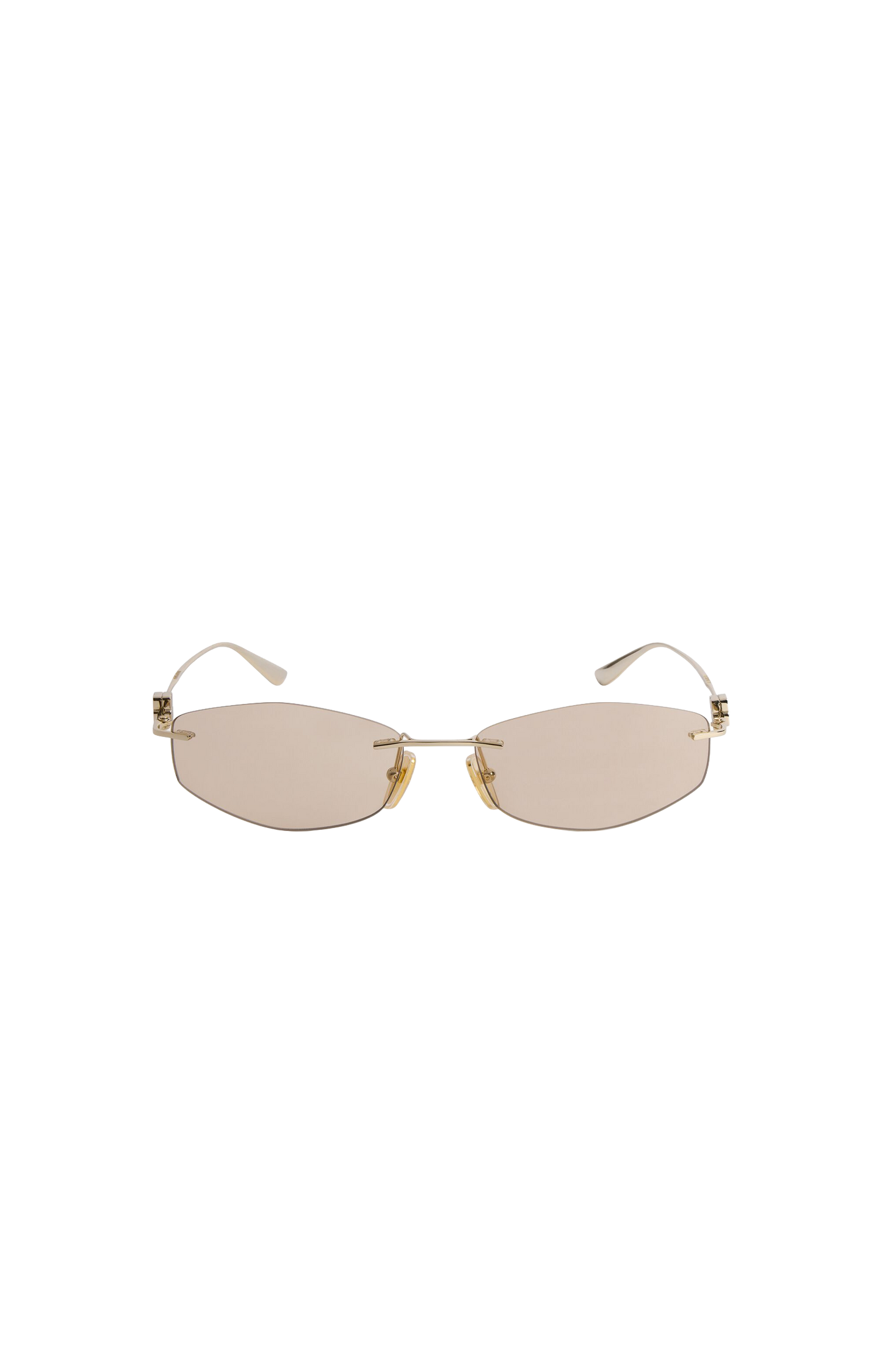 Women's Nano D-frame Sunglasses in Light Gold