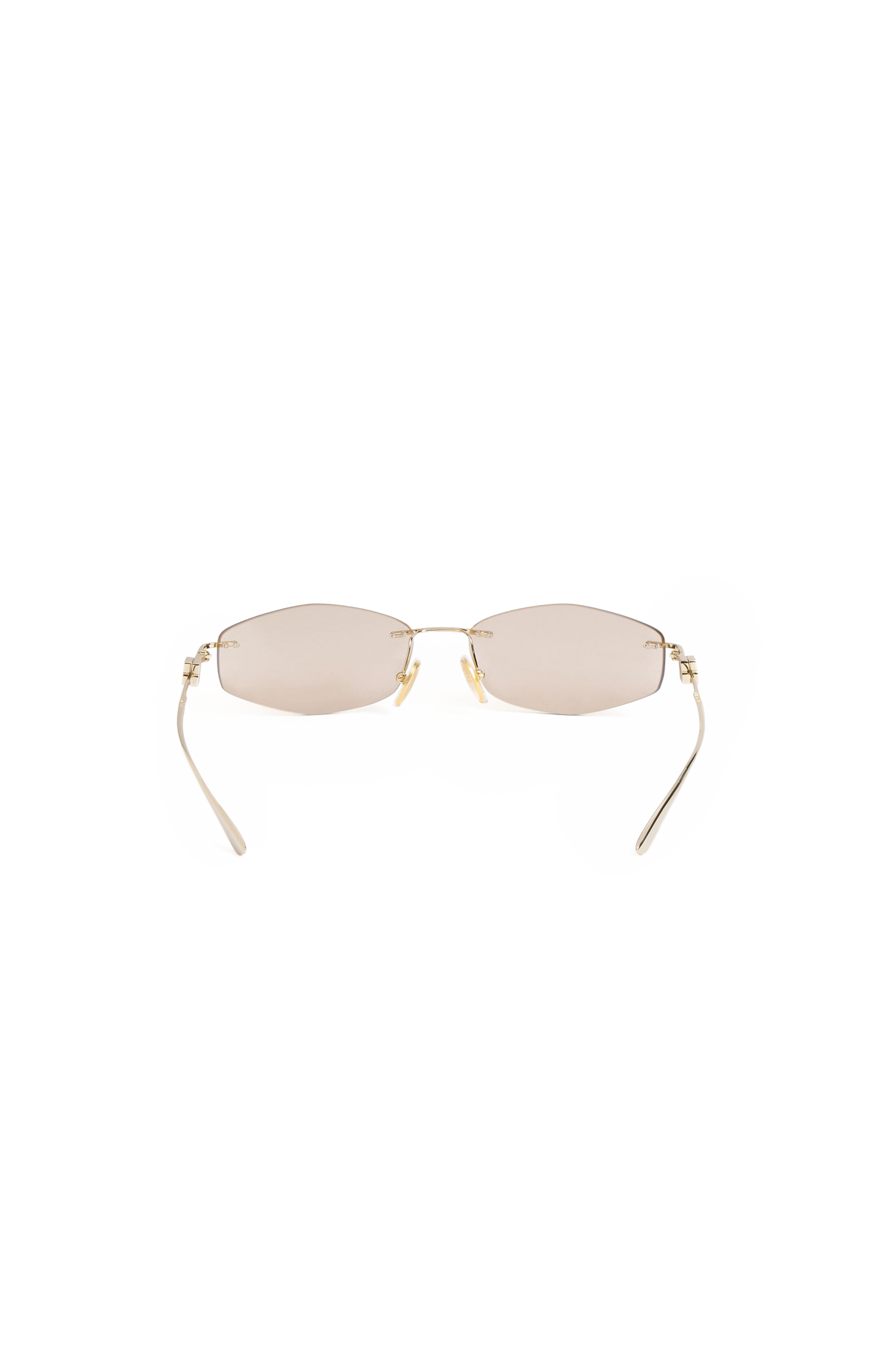 Women's Nano D-frame Sunglasses in Light Gold