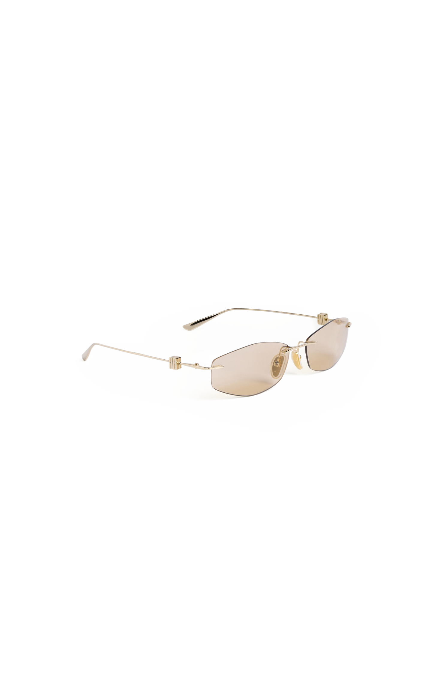 Women's Nano D-frame Sunglasses in Light Gold