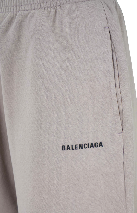 Wide-Leg Sweatpants in Taupe