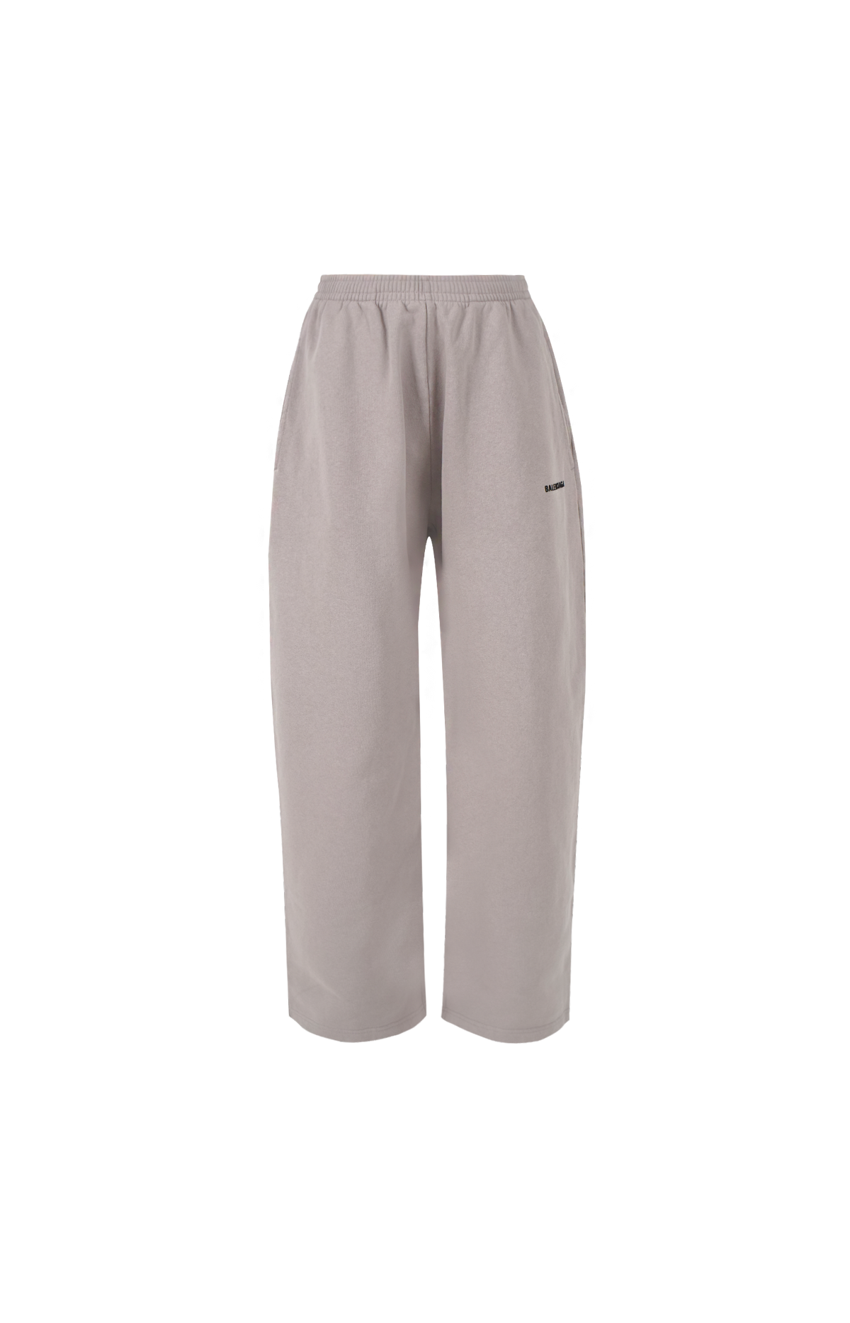 Wide-Leg Sweatpants in Taupe