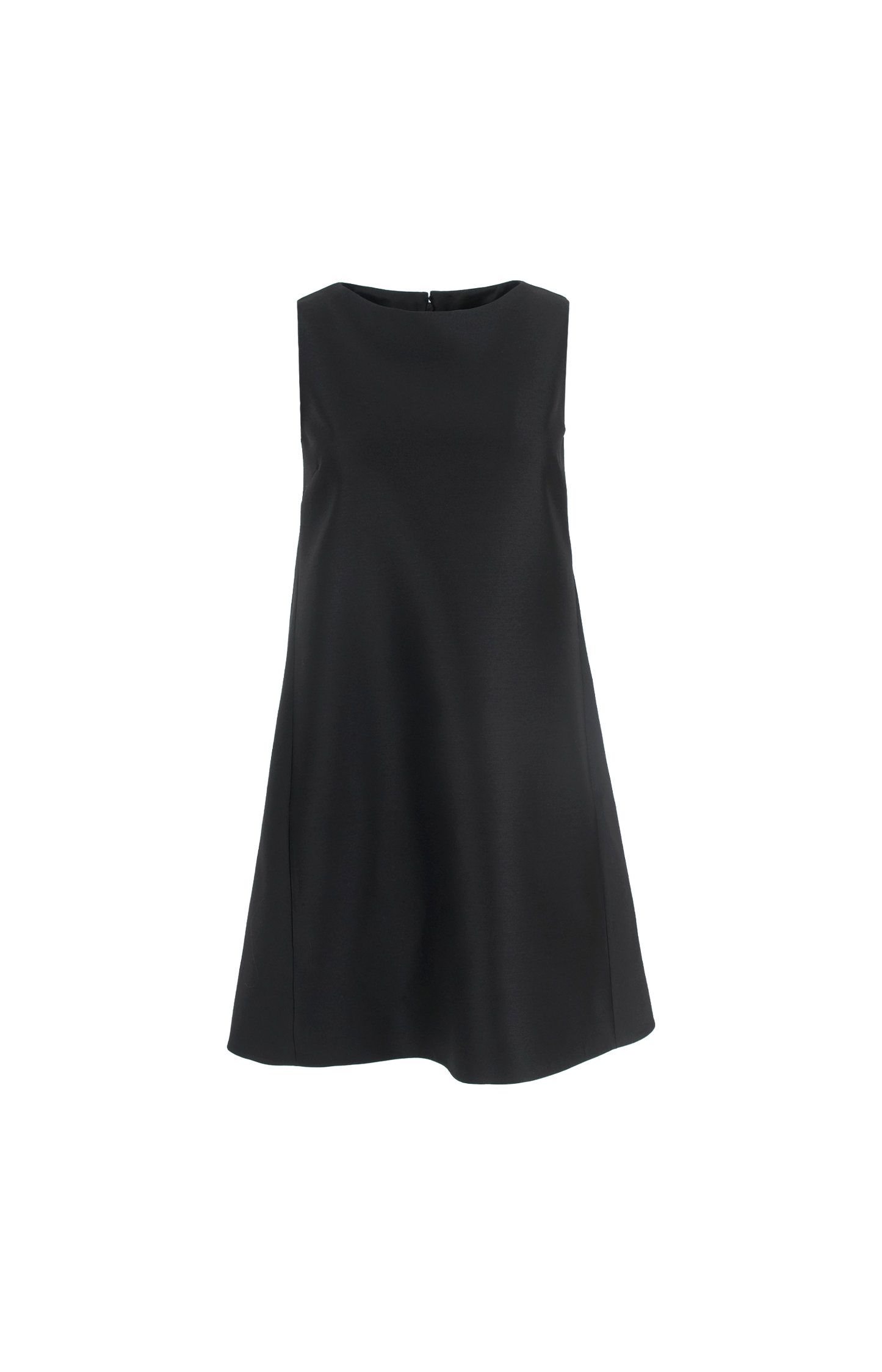 A-line Wool Dress in Black