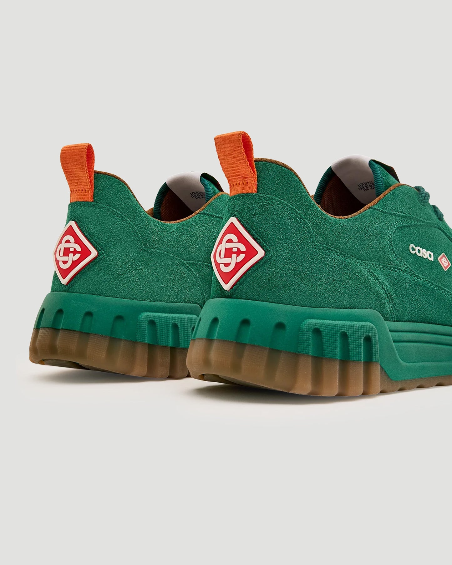 Green Suede Court Sneaker