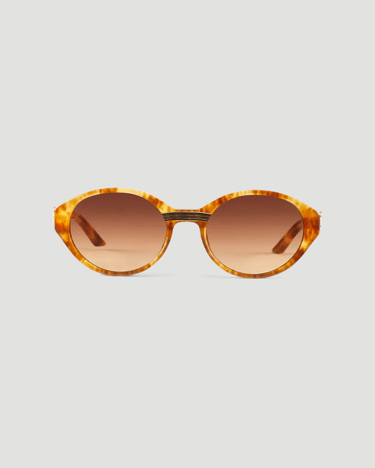 Brown &amp; Gold Cannes Sunglasses