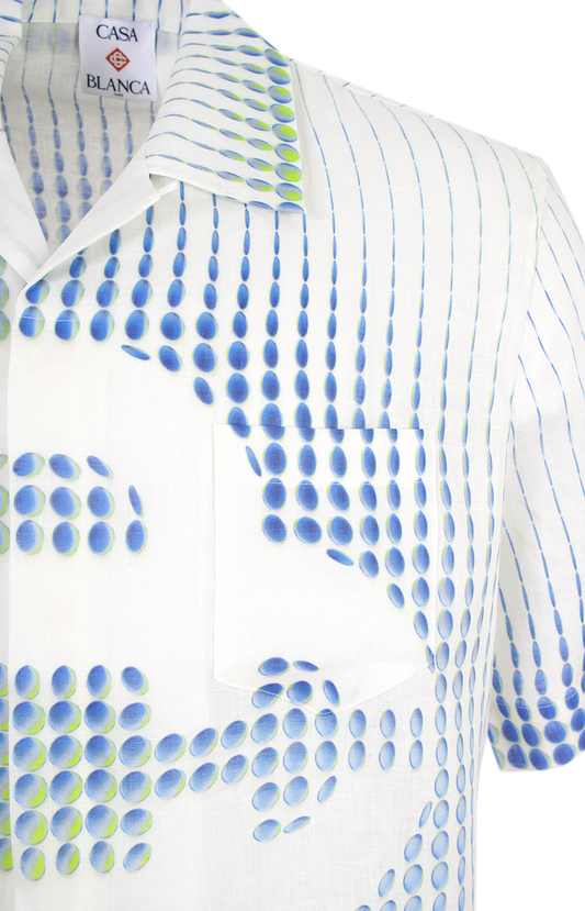 Pills Cuban Collar Linen Shirt