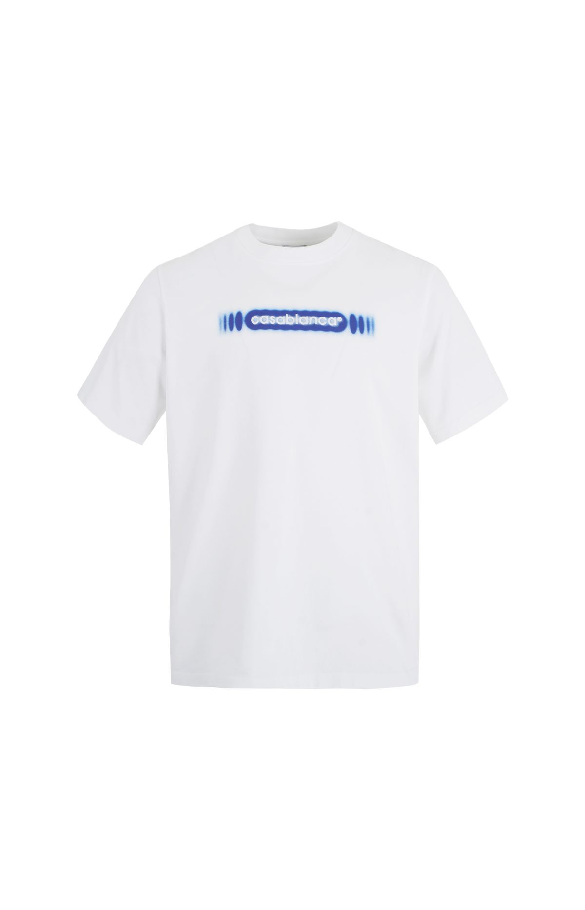Blurred Logo Cotton T-Shirt in White