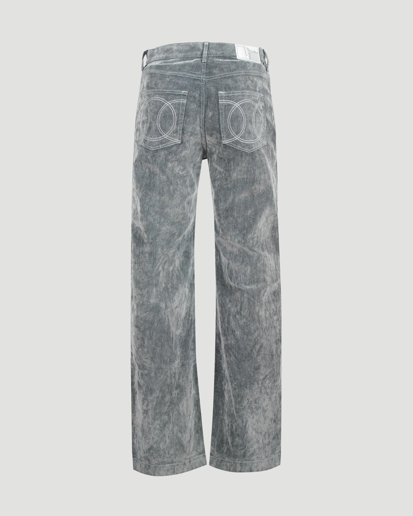 Peach Textured Jeans
