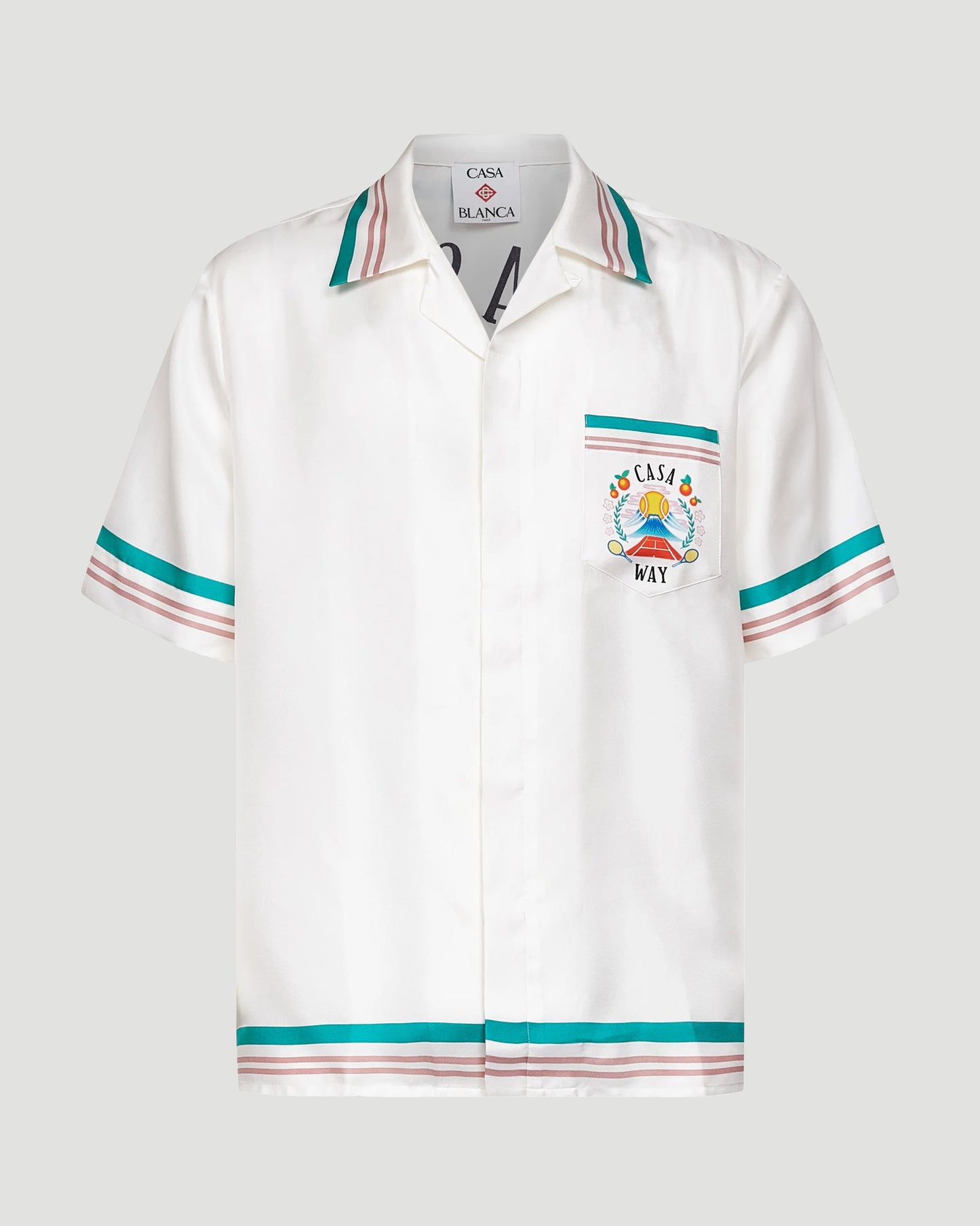 Casa Way Short-Sleeve Silk Shirt