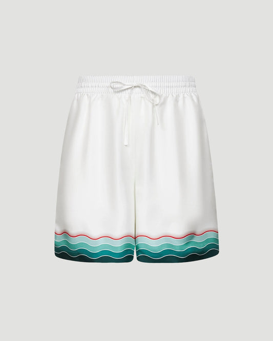 Montagne Ondulee Silk Shorts
