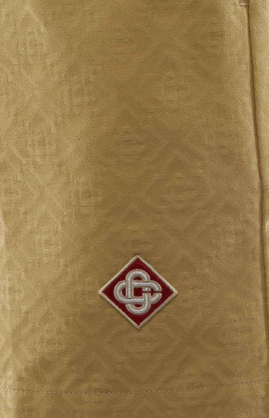 Cotton Monogram Jacquard Shorts