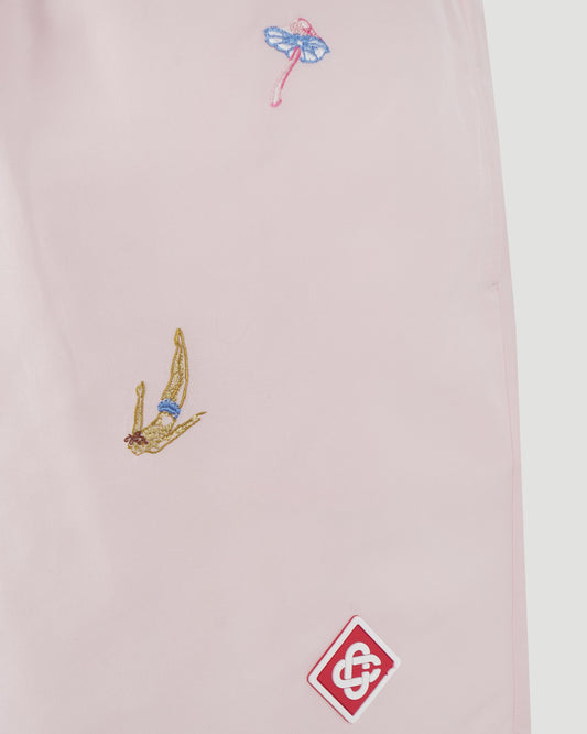Embroidered Swim Shorts