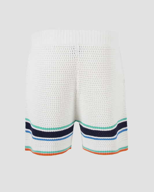 CROCHET EFFECT TENNIS SHORTS