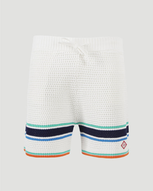 CROCHET EFFECT TENNIS SHORTS