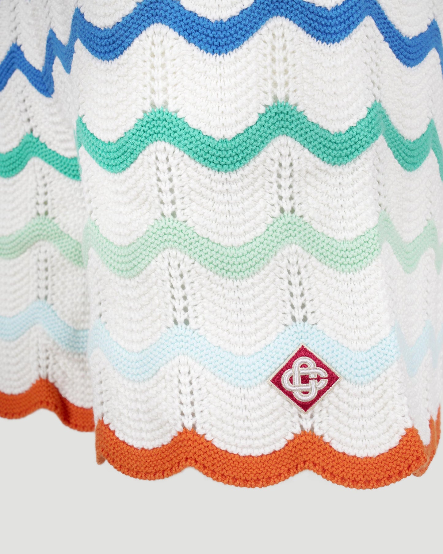 Gradient Wave Crochet Shorts