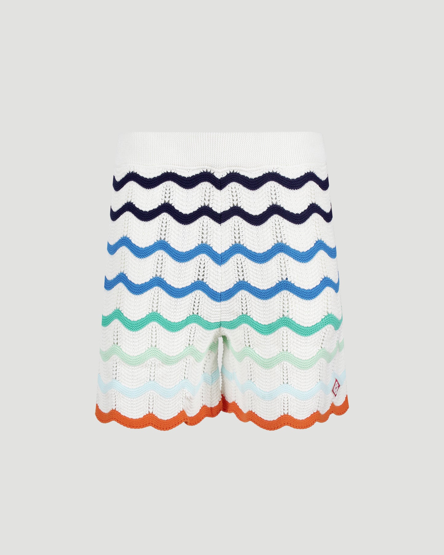 Gradient Wave Crochet Shorts