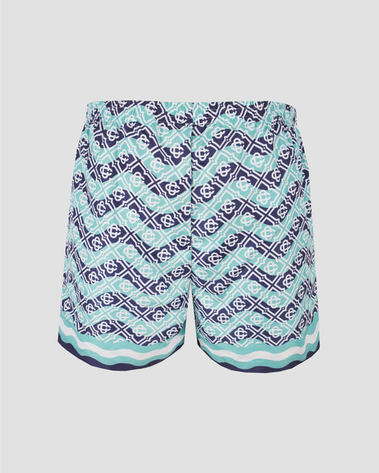 Swim Shorts in Monogram Wave