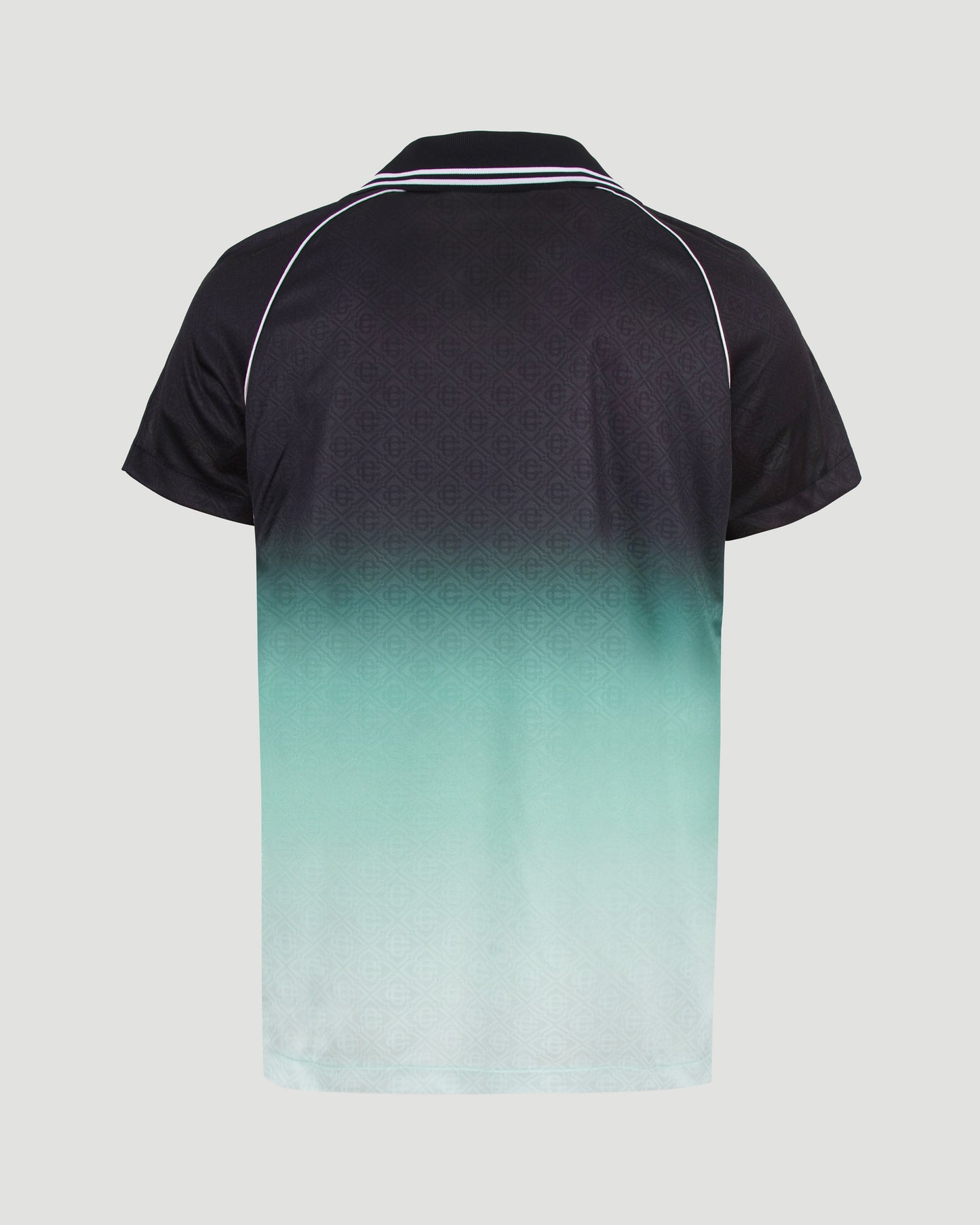 Gradient Monogram Jacquard Football Short-Sleeve Shirt