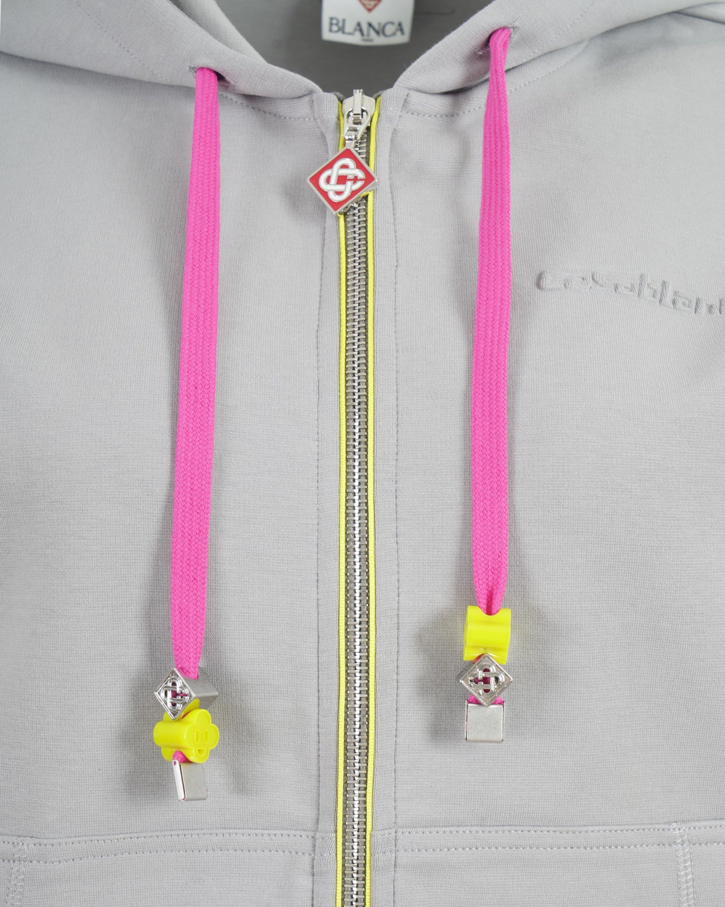 Zip-Front Stretch Cotton Hoodie