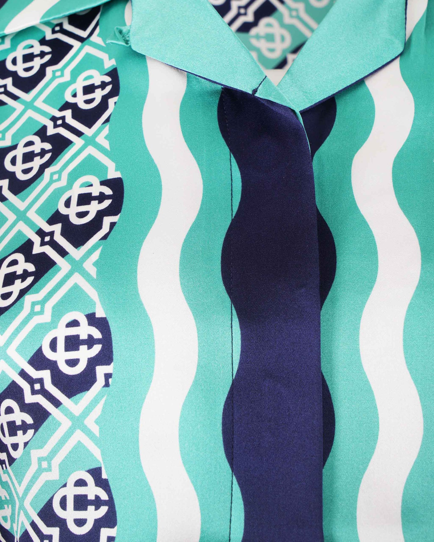 Monogram Wave Cropped Shirt
