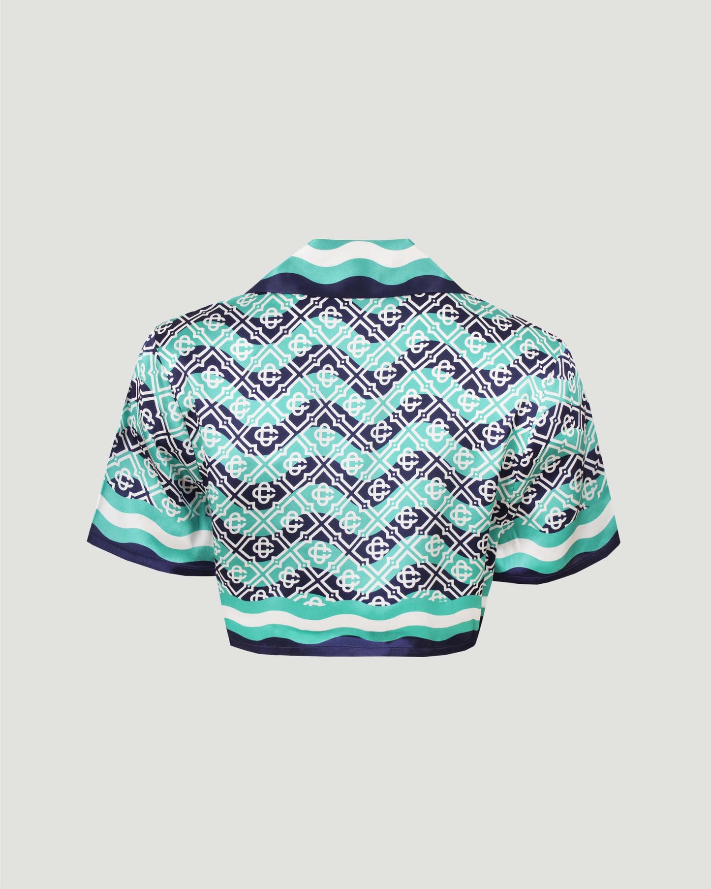 Monogram Wave Cropped Shirt