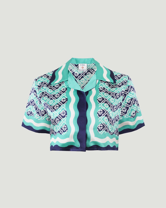 Monogram Wave Cropped Shirt