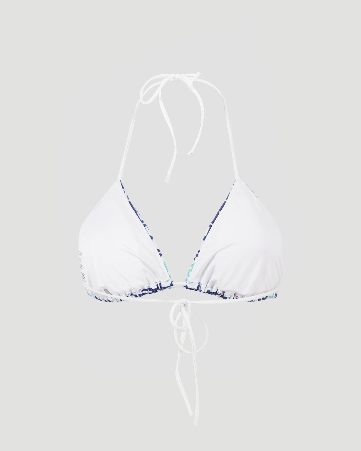 Bikini Top in Monogram Print